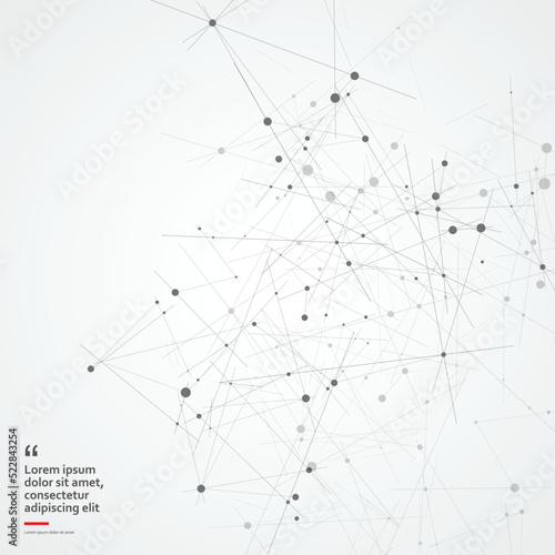 Global network connections with dots and lines. Triangles and polygon futuristic design. Vector abstract shapes