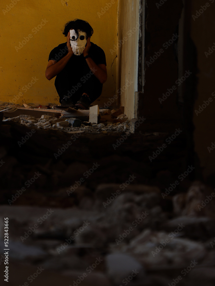 an iranian guy in ruins
no peace found