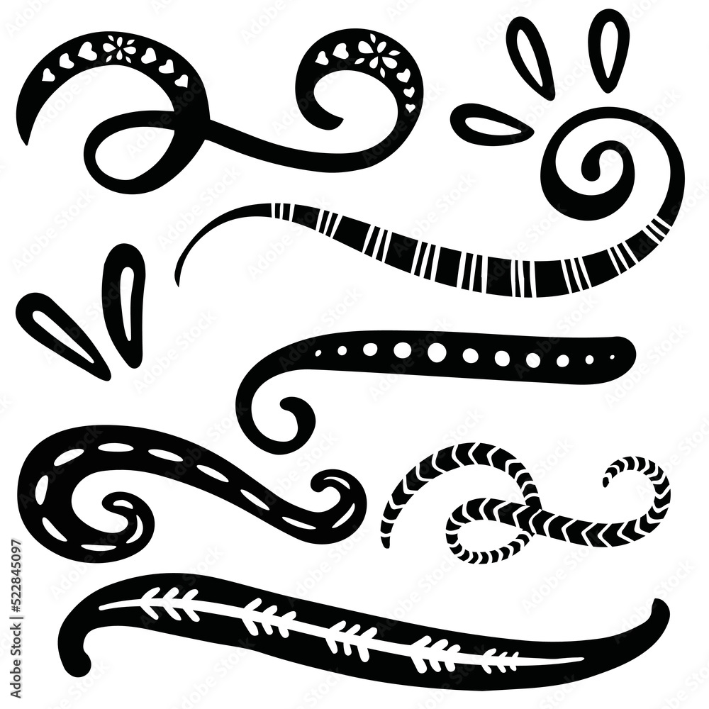 Tribal Squiggles Swirls and Swooshes Tribal Squiggles Swirls and Swooshes