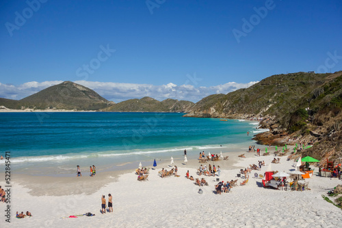 paradisiacal beaches of Atalaia in Arraial do Cabo, coast of Rio de Janeiro, Brazil