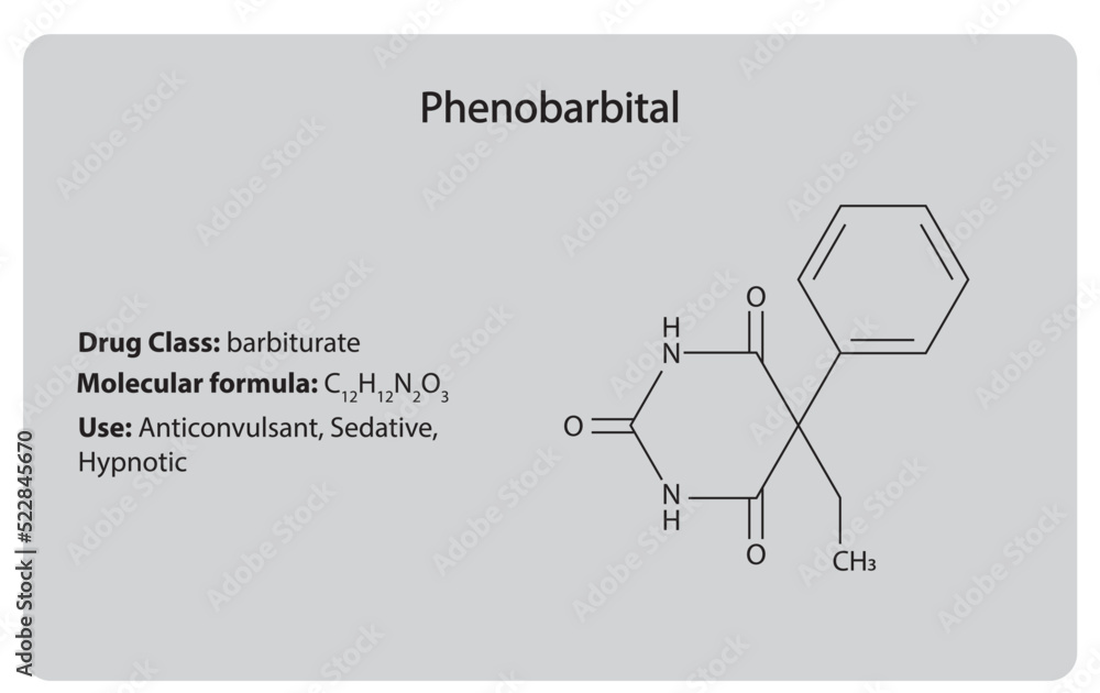 Phenobarbital (anticonvulsant,hypnotic and sedative) . Chemical