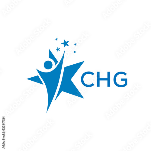 CHG Letter logo white background .CHG Business finance logo design vector image in illustrator .CHG letter logo design for entrepreneur and business.
 photo