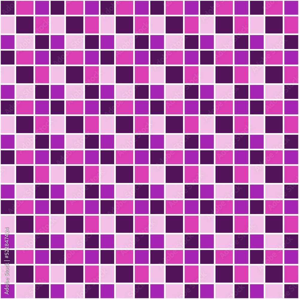 Fototapeta premium Multicolor mosaic like seamless background..Mosaic color texture for additional graphic design. Colorful, repeating background, with a delicate regular shape.Colorful texture with square shapes.