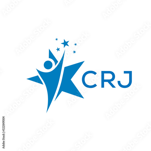 CRJ Letter logo white background .CRJ Business finance logo design vector image in illustrator .CRJ letter logo design for entrepreneur and business.
