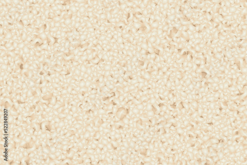 Ecru sherpa seamless pattern with plush texture. Sheepskin vector background. Fur material. Cozy warm plaid. Fleece, velvet or flannel blanket. Faux animal wool swatch. Digital illustration