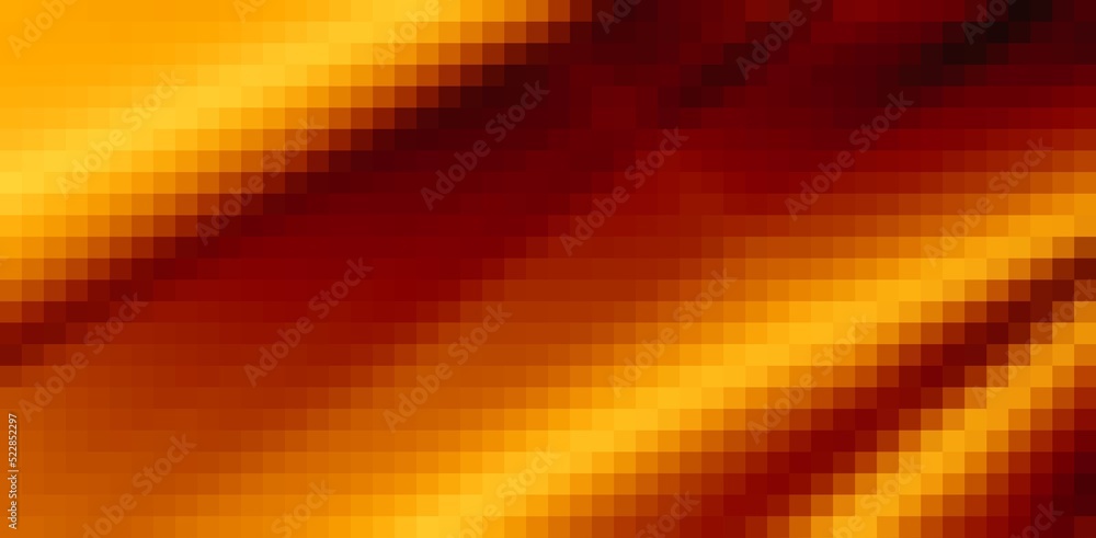 Pixel orange background. Design for poster, flyer, cover, brochure