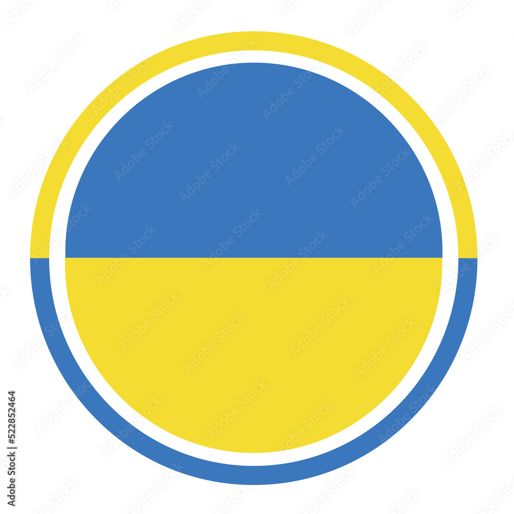 National flag of Ukraine on white background National flag of Ukraine on white background