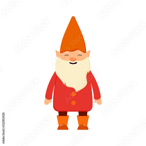 Garden gnome, Halloween vector gnome in hat photo