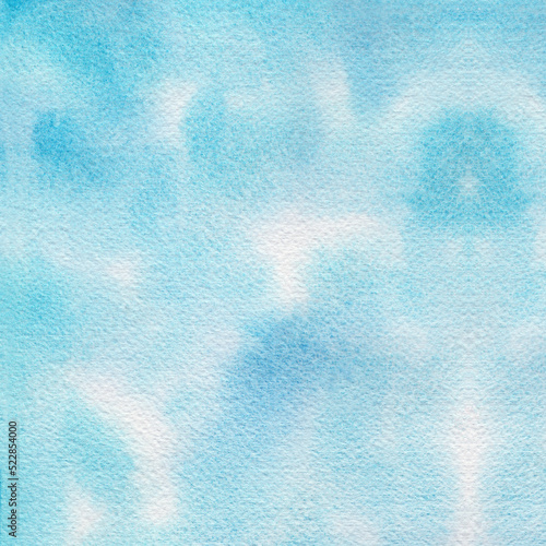 Obraz na płótnie Abstract light blue watercolor hand-painted for background. w salonie