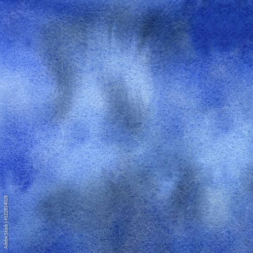 Obraz na płótnie Abstract blue winter watercolor hand-painted for background. w salonie