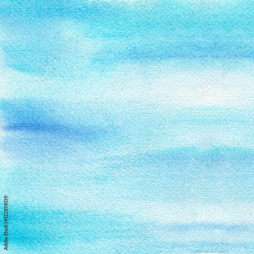 Obraz na płótnie Abstract light blue watercolor hand-painted for background. w salonie