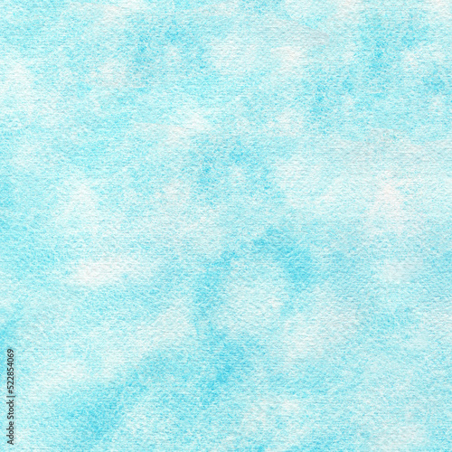 Obraz na płótnie Abstract light blue watercolor hand-painted for background. w salonie