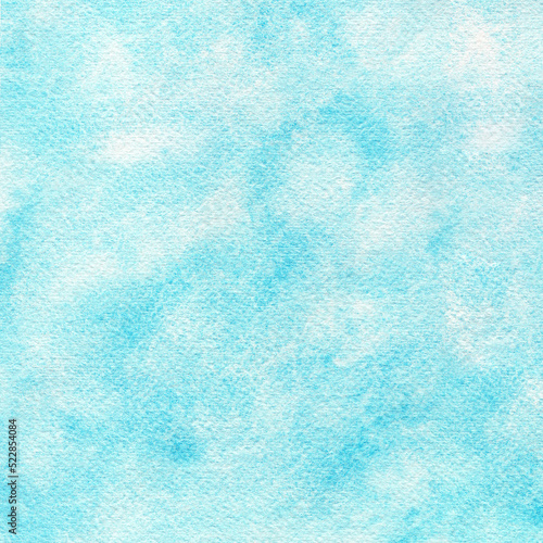 Obraz na płótnie Abstract light blue watercolor hand-painted for background. w salonie