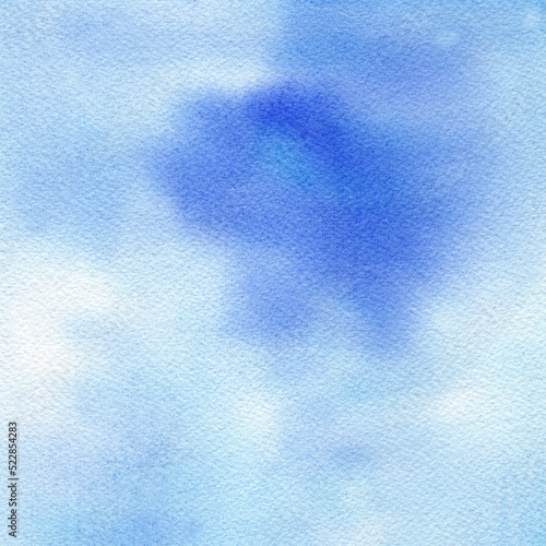 Obraz na płótnie Abstract blue winter watercolor hand-painted for background. w salonie
