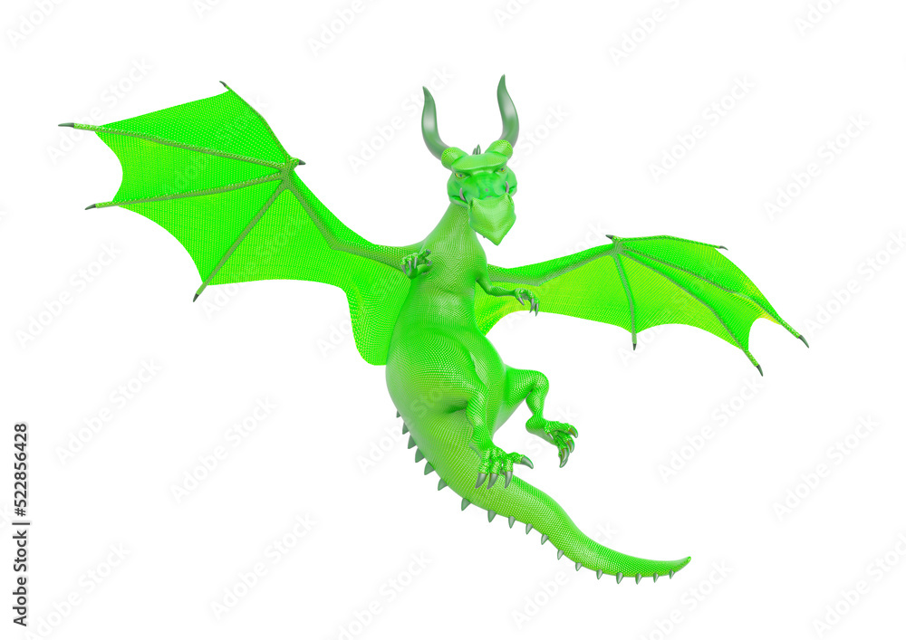 Fototapeta premium strawberry dragon is floating