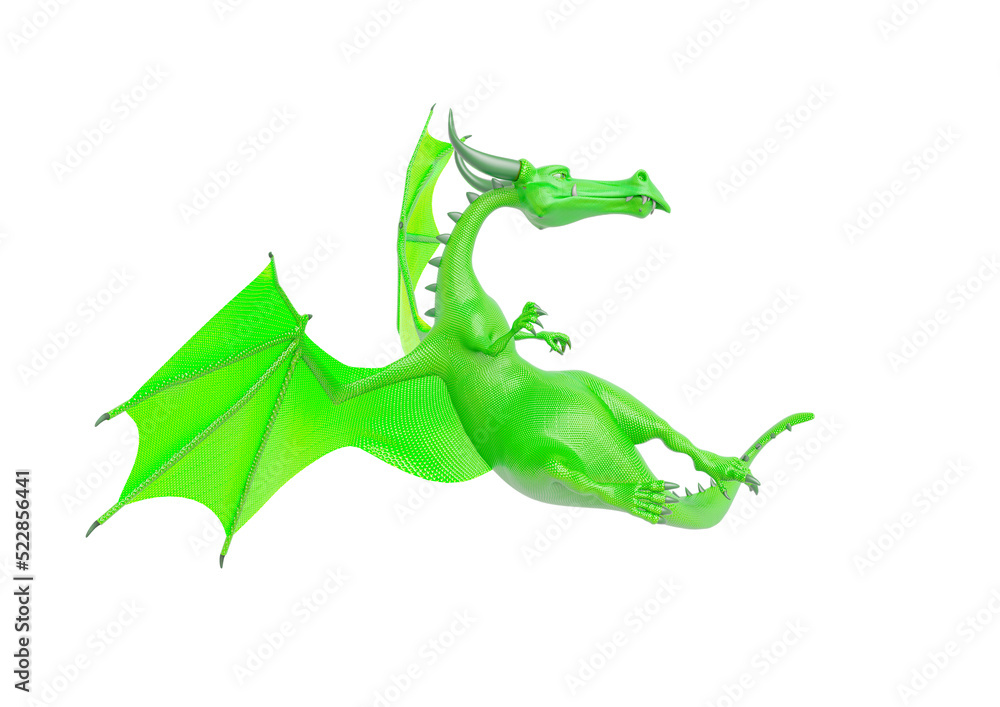 Obraz premium strawberry dragon is flying back