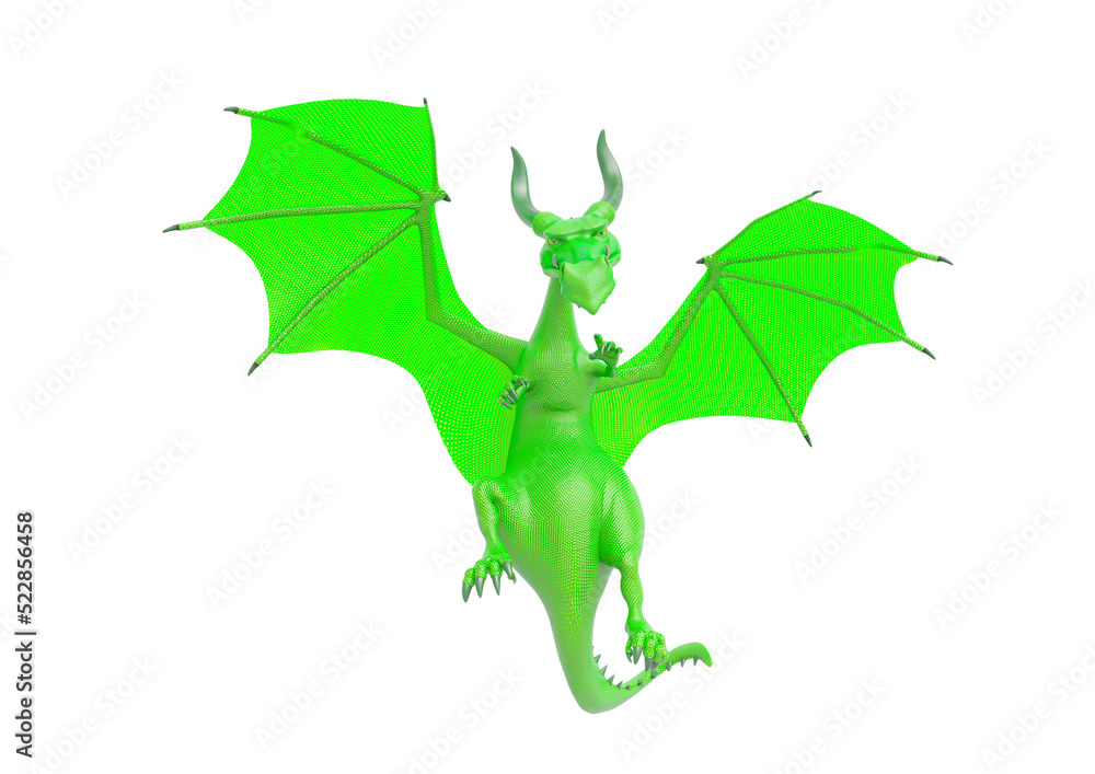 Fototapeta premium strawberry dragon is hunting down