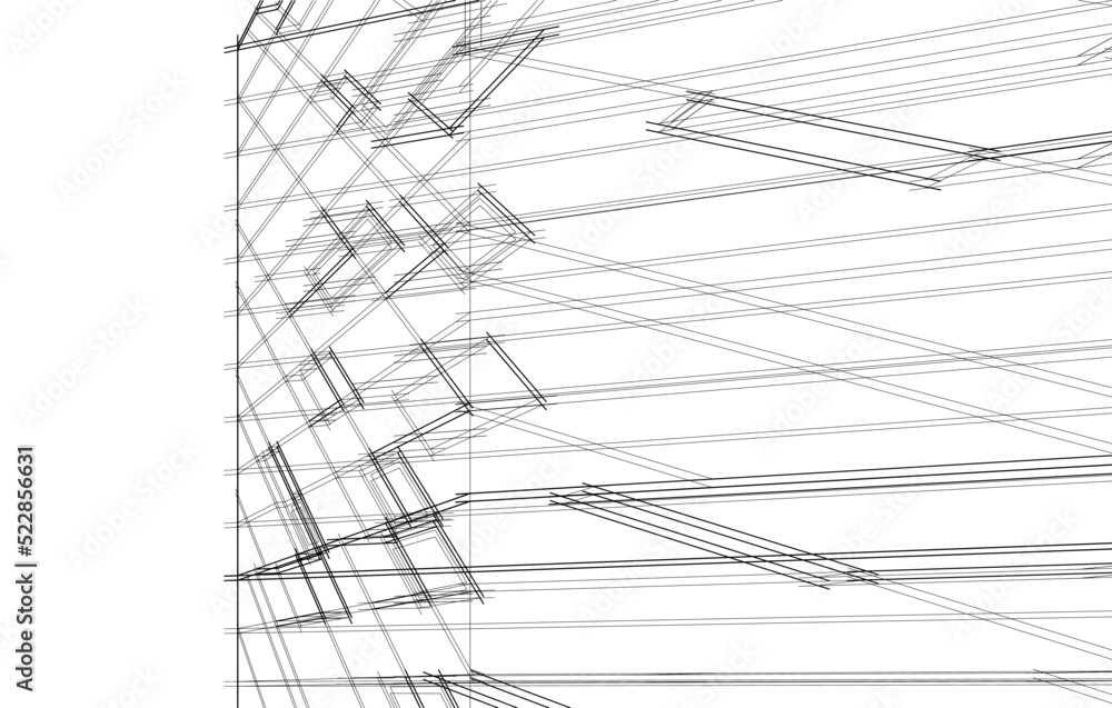 Modern building architectural background vector illustration Modern building architectural background vector illustration