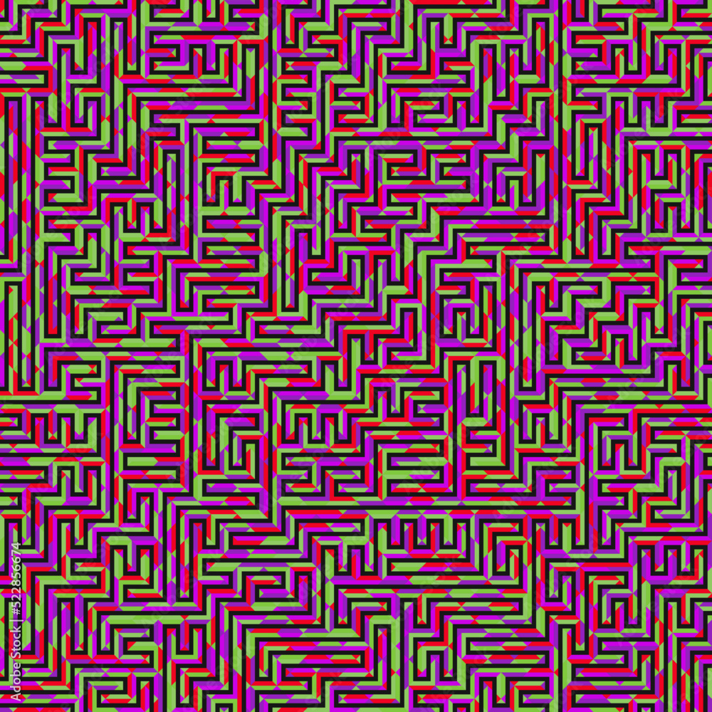 Color Rhombus tile tessellation pattern illustration Color Rhombus tile tessellation pattern illustration