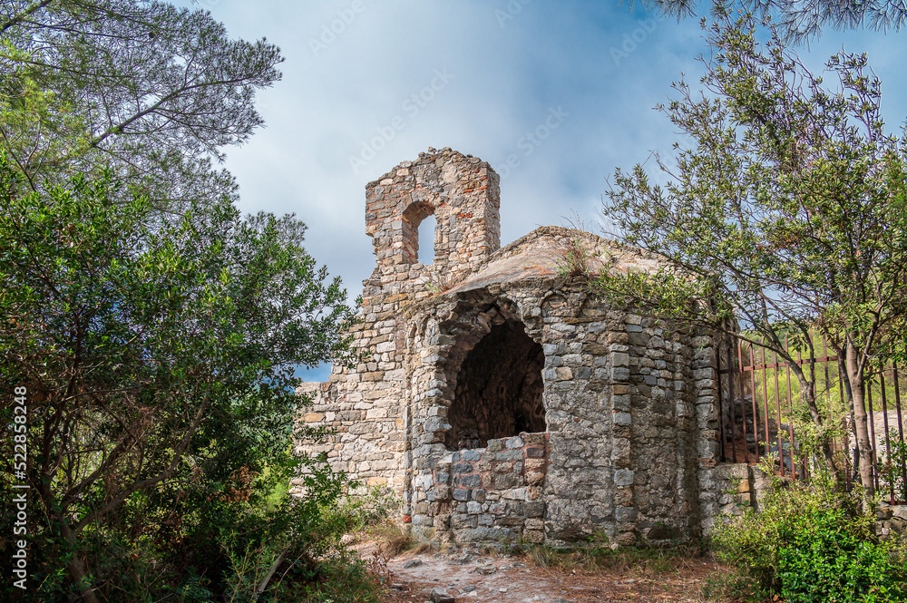 Ancient ruined church in Noli