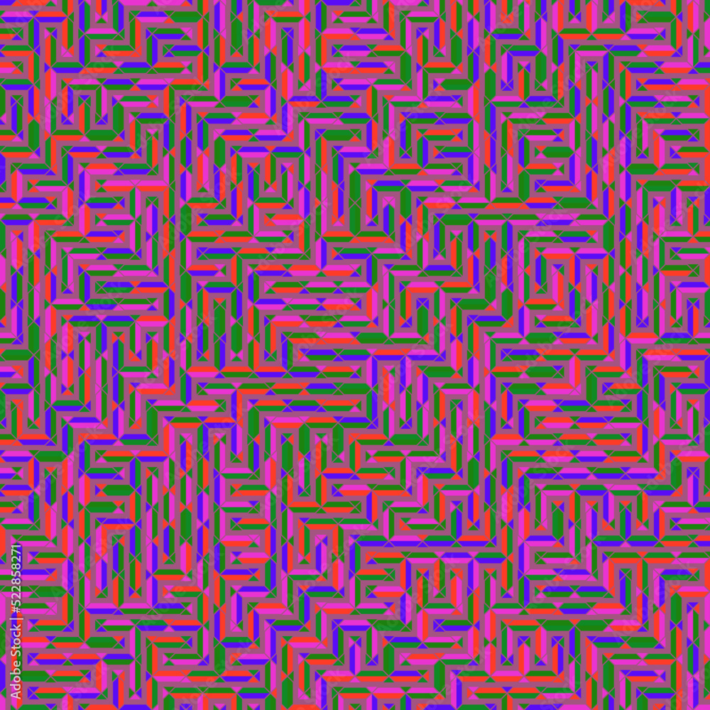 Color Rhombus tile tessellation pattern illustration Color Rhombus tile tessellation pattern illustration