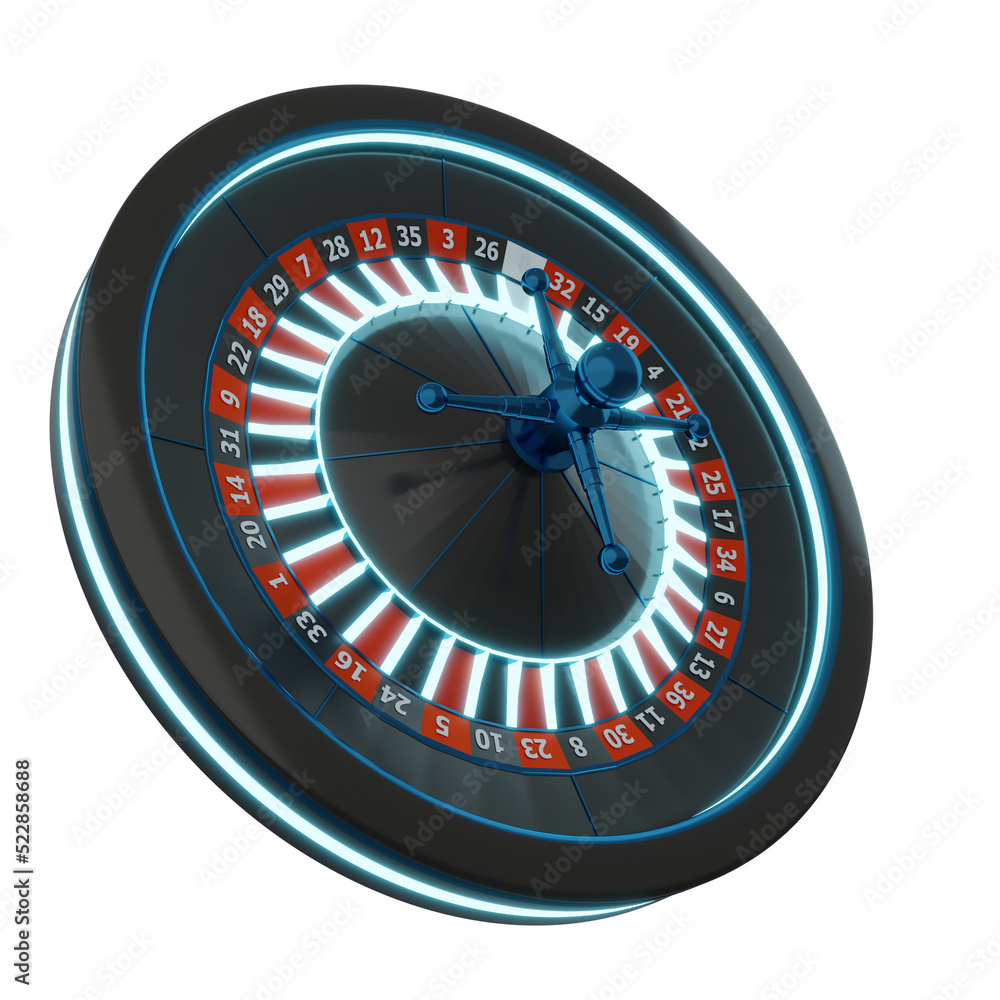 Casino Roulette Design Element Composition 3D Rendering Casino Roulette Design Element Composition 3D Rendering