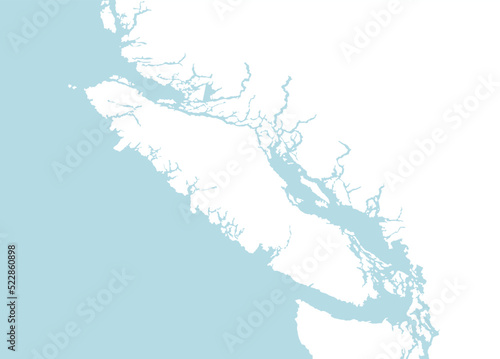 Map of Vancouver island