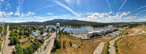 Panorama of Riverfront of Post Falls, Idaho