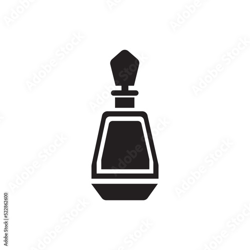 perfume bottle icon logo vector design template