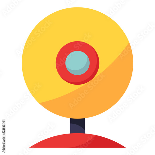 Webcam wifi videocall - flat icon