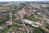 Velka Bites historical city center aerial panorama landscape view,Czech republic,Europe