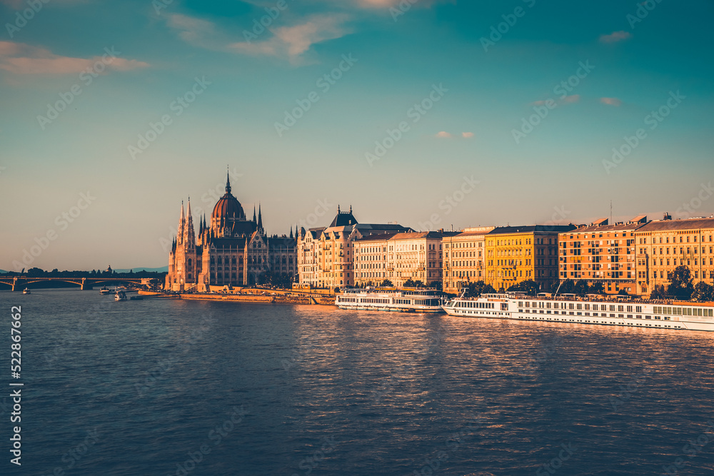 The picturesque landscape of cityscape. Budapest