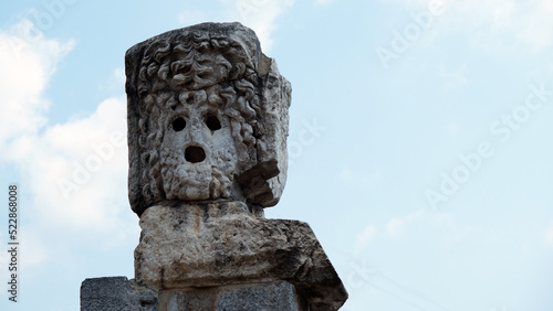 Canvas Print Bursa Iznik Turkey, the head of medusa on the Istanbul gate