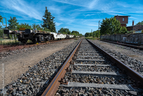 Railroad Tracks in Mecklenburg-Vorpommern, Germany photo