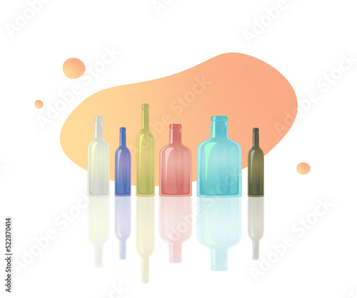 Set of bottles