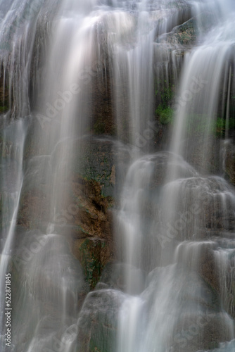 Closeup of Delphi Falls In New York