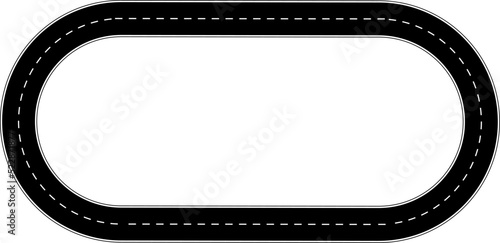 asphalt circuit frame with copy space