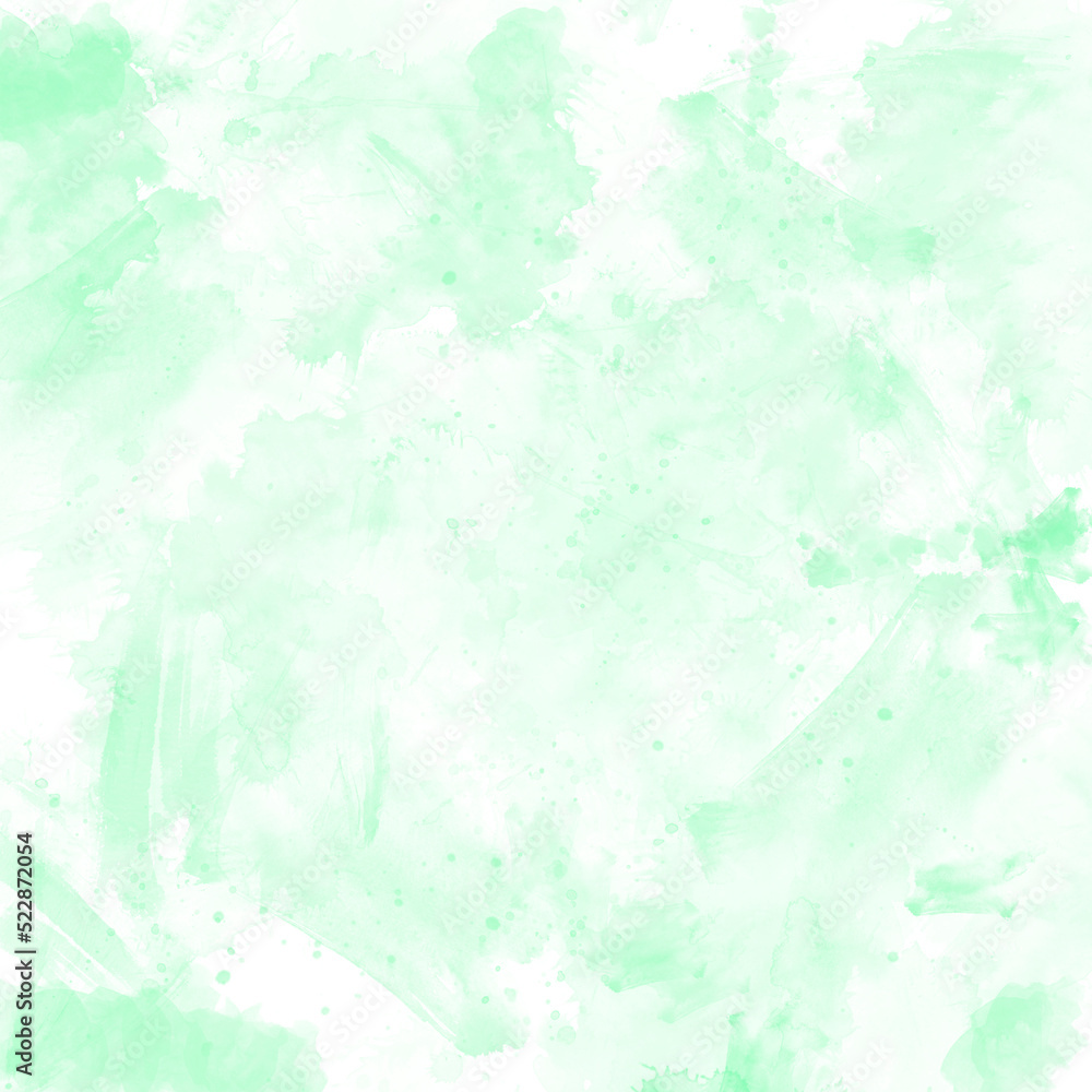 Artistic watercolor background green colors
