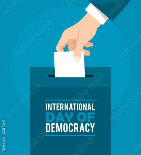 day of democracy lettering