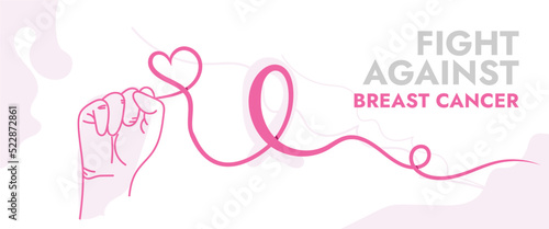 breast cancer awareness month banner photo