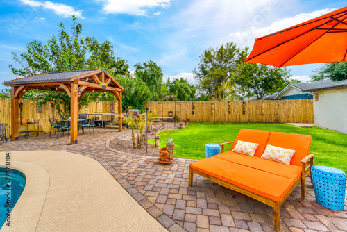 Wallpaper Mural A summer day in the back yard resort  Torontodigital.ca