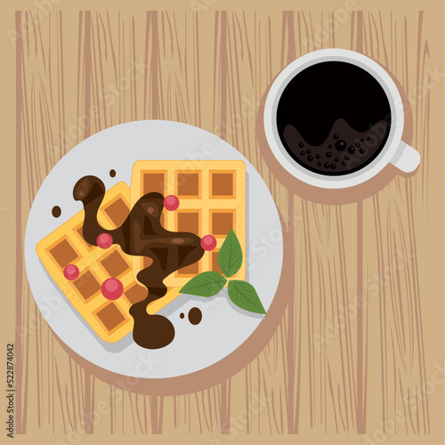 pancakes with coffee airview