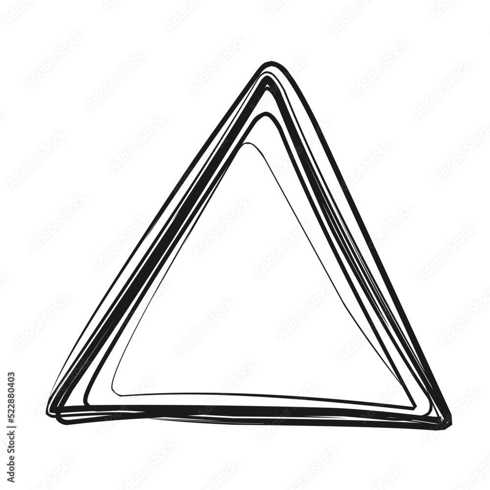 hand drawn triangle Adobe Stock