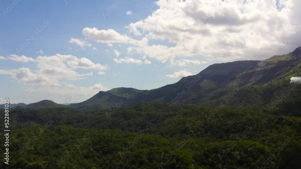 Slopes of mountains with evergreen vegetation.Mountain landscape. Sri Lanka. Slopes of mountains with evergreen vegetation.Mountain landscape. Sri Lanka.