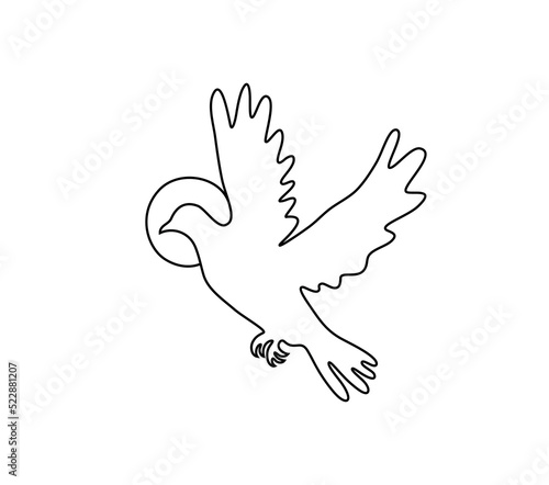 Dove Bird Silhouettes, art vector design