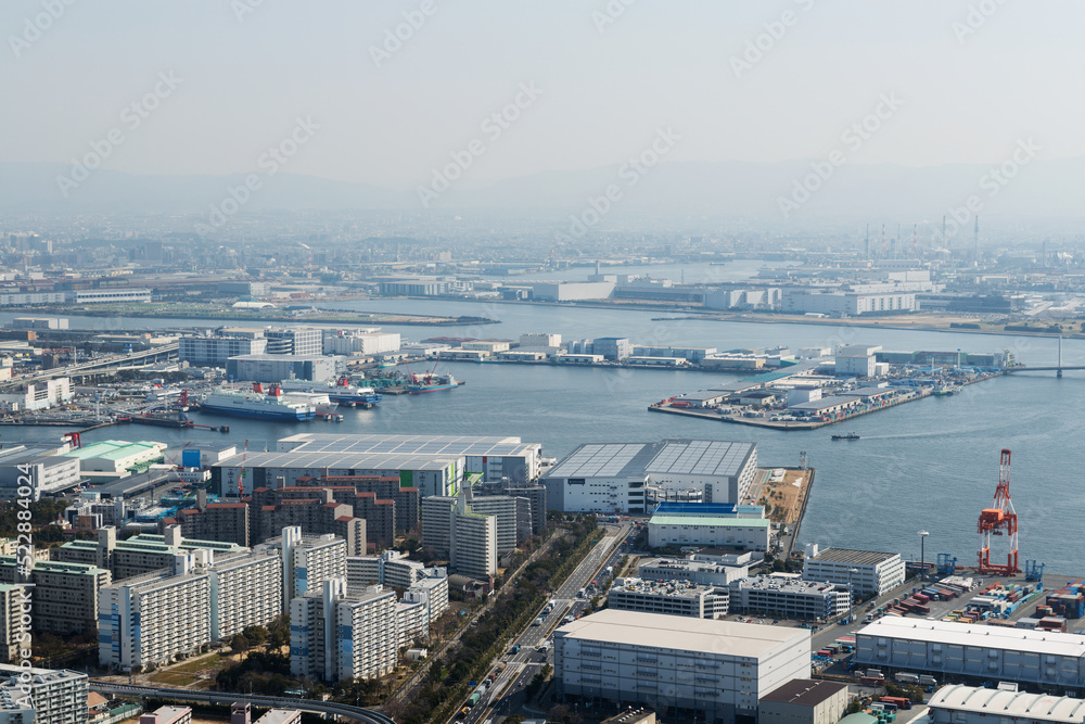 大阪港の景色