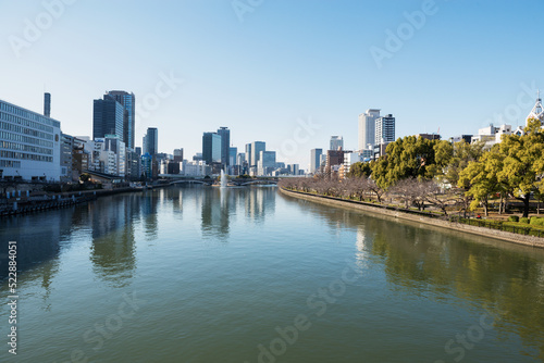 大川の風景