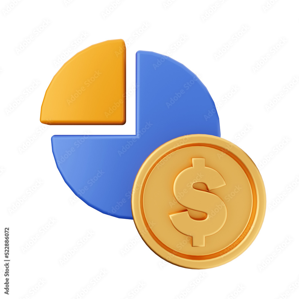 Money dollar gold icon 3d illustration render cartoon style Money dollar gold icon 3d illustration render cartoon style