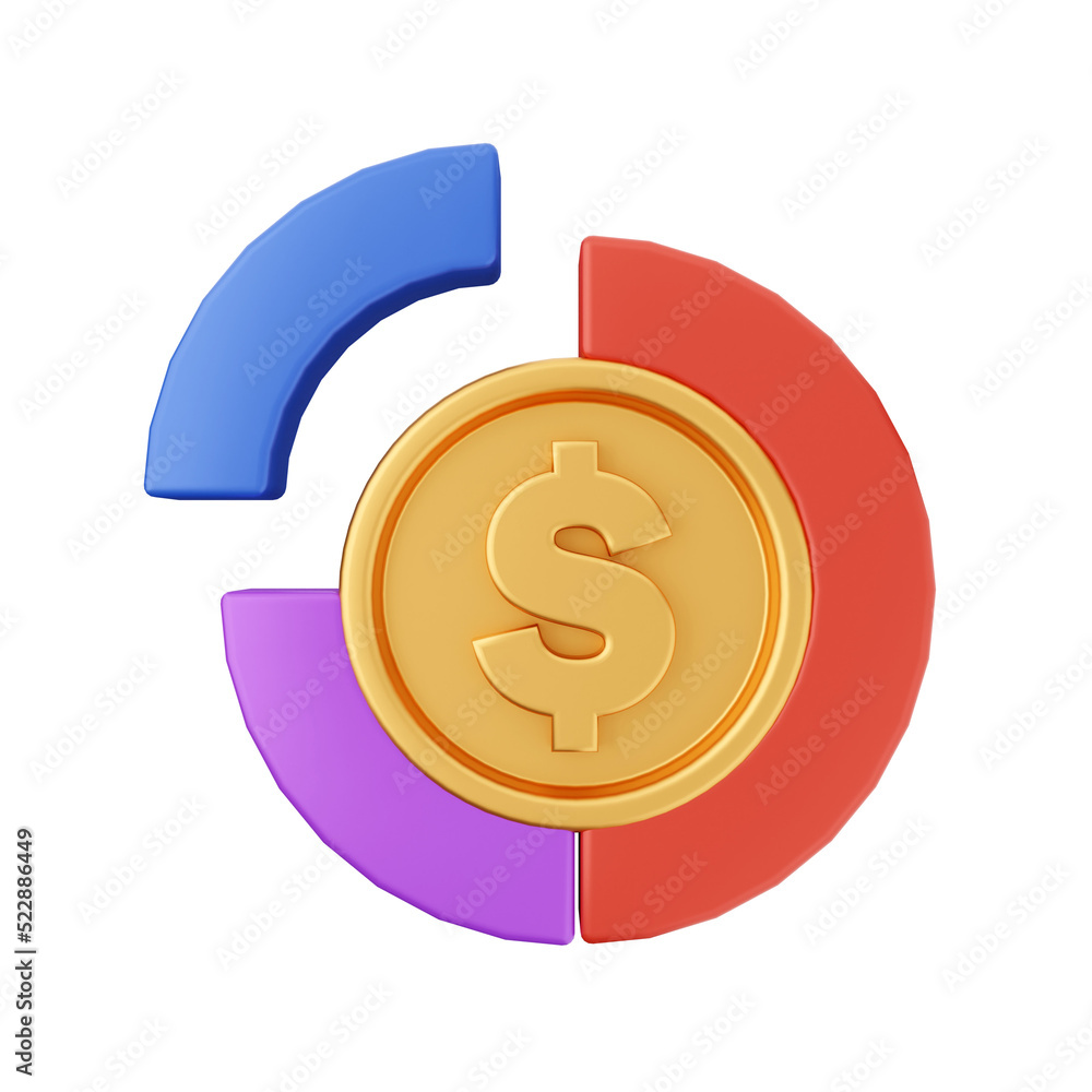 Money dollar gold icon 3d illustration render cartoon style Money dollar gold icon 3d illustration render cartoon style