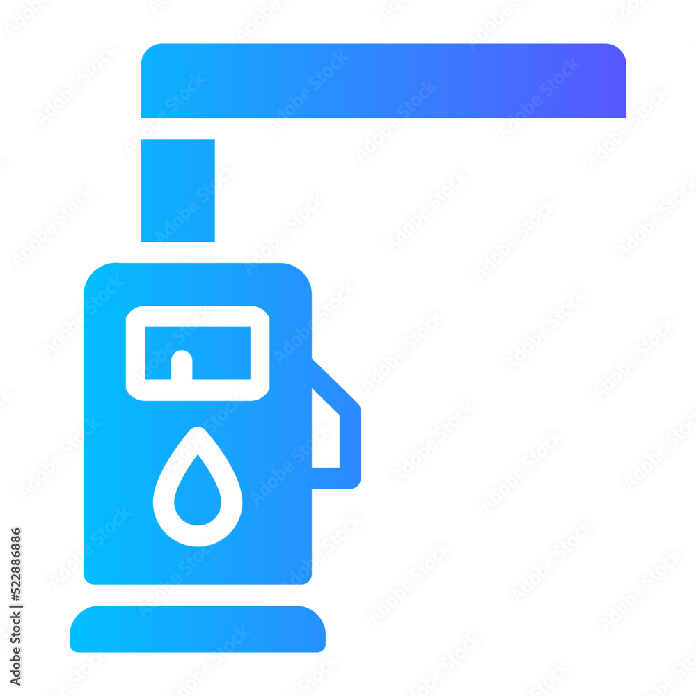 gas station gradient icon gas station gradient icon